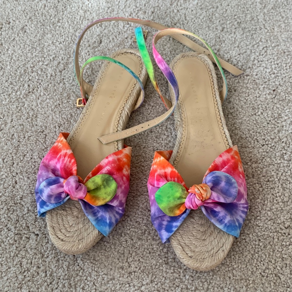 Charlotte Olympia Tie Dye Espadrille Sandal $395 37